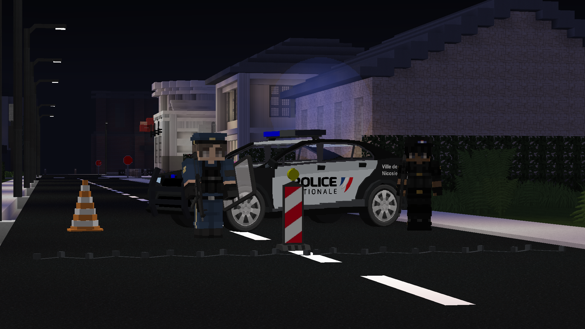 La police de Nicosie arrive !
